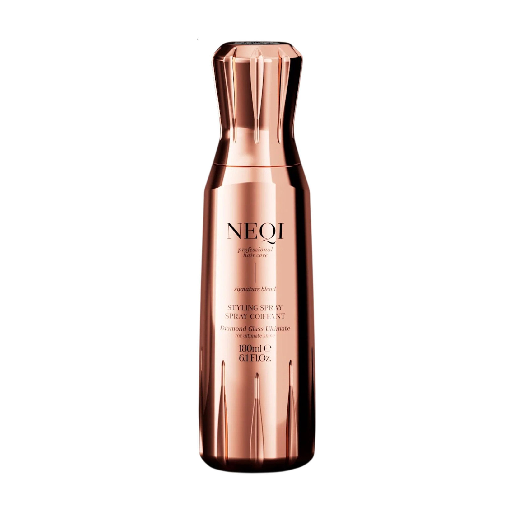 Спрей для блиску та глибокого зволоження з термозахистом NEQI Diamond Glass Ultimate Styling Spray, 180 мл